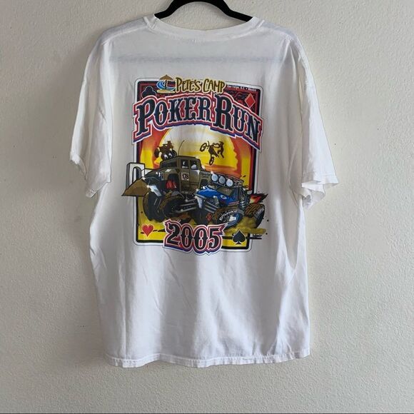 Pete’s Camp Poker Run Racing Car Graphic Tee - Picture 1 of 7